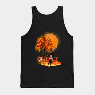 Reading Book in Calm Stuation Tank Top